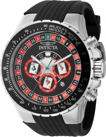 Invicta Watch INVICTA MEN'S 49850 AVIATOR QUARTZ VD53 BLACK DIAL WATCH
