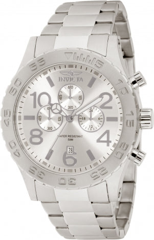 Invicta Watch INVICTA MEN'S 1269 SPECIALTY QUARTZ CHRONOGRAPH SILVER DIAL WATCH