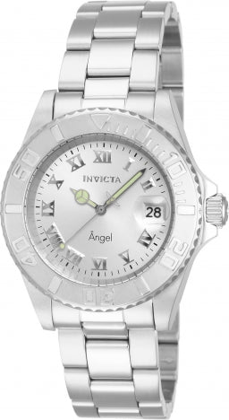 Invicta Watch INVICTA WOMEN'S 14320 ANGEL QUARTZ 3 HAND SILVER DIAL WATCH