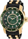 Invicta Watch INVICTA MEN'S 6994 PRO DIVER QUARTZ GMT GOLD, GREEN DIAL WATCH