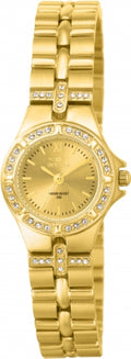 Invicta Watch INVICTA WOMEN'S 0134 WILDFLOWER QUARTZ 3 HAND GOLD DIAL WATCH