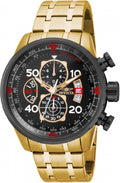 Invicta Watch INVICTA MEN'S 17206 AVIATOR QUARTZ CHRONOGRAPH BLACK DIAL WATCH