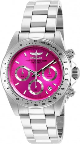 Invicta Watch INVICTA WOMEN'S 16654 SPEEDWAY QUARTZ CHRONOGRAPH HOT PINK DIAL WATCH