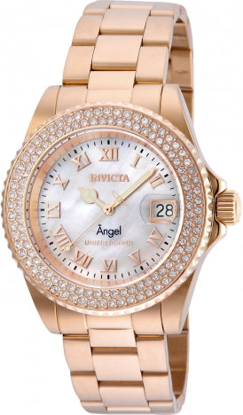 Invicta Watch INVICTA WOMEN'S 24615 ANGEL QUARTZ 3 HAND WHITE DIAL WATCH