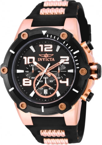Invicta Watch INVICTA MEN'S 17201 SPEEDWAY QUARTZ CHRONOGRAPH BLACK DIAL WATCH