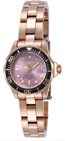 Invicta Watch INVICTA WOMEN'S 14100 PRO DIVER QUARTZ 3 HAND PINK DIAL WATCH