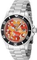 Invicta Watch INVICTA MEN'S 48569 PRO DIVER QUARTZ 3 HAND CAMOUFLAGE, ORANGE DIAL WATCH