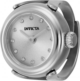Invicta Watch INVICTA WOMEN'S 44480 MINI QUARTZ 2 HAND SILVER DIAL RING WATCH