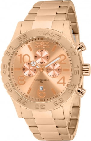 Invicta Watch INVICTA MEN'S 1271 SPECIALTY QUARTZ CHRONOGRAPH ROSE GOLD DIAL WATCH