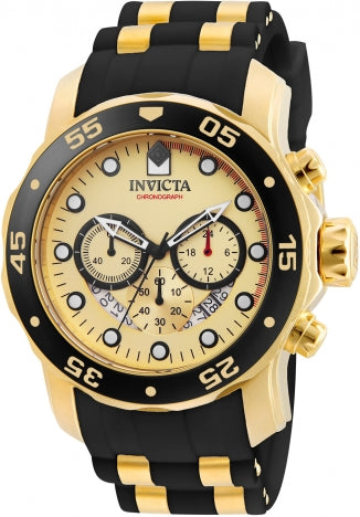 Invicta Watch INVICTA WOMEN'S 17566 PRO DIVER QUARTZ 3 HAND GOLD DIAL WATCH