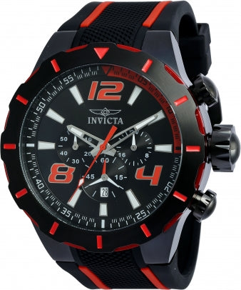 Invicta Watch INVICTA MEN'S 20109 S1 RALLY QUARTZ MULTIFUNCTION BLACK DIAL WATCH