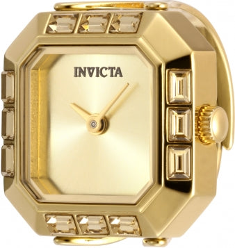 Invicta Watch INVICTA WOMEN'S 49585 MINI QUARTZ GOLD DIAL RING WATCH