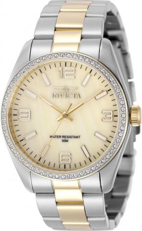 Invicta Watch INVICTA WOMEN'S 50135 SPECIALTY QUARTZ PC21 GOLD DIAL WATCH