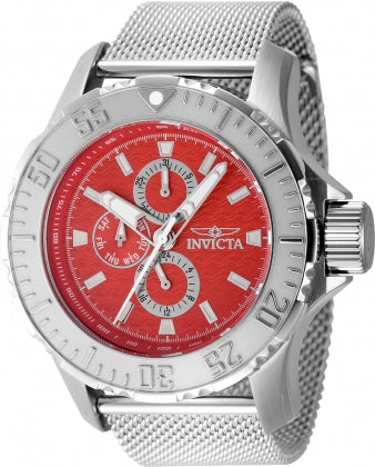 Invicta Watch INVICTA MEN'S 48013 VINTAGE QUARTZ CHRONOGRAPH RED DIAL WATCH