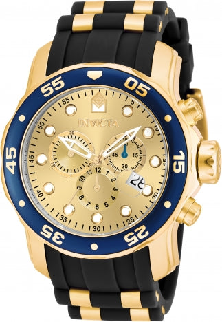 Invicta Watch INVICTA MEN'S 17881 PRO DIVER QUARTZ MULTIFUNCTION GOLD DIAL WATCH