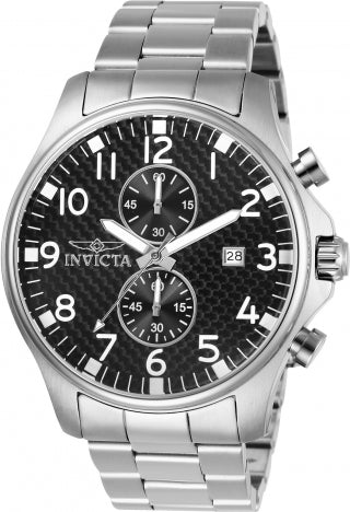 Invicta Watch INVICTA MEN'S 0379 SPECIALTY QUARTZ CHRONOGRAPH BLACK DIAL WATCH