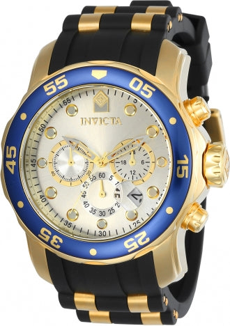 Invicta Watch INVICTA MEN'S 17880 PRO DIVER QUARTZ MULTIFUNCTION SILVER DIAL WATCH