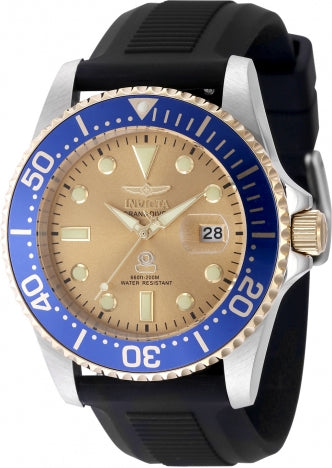 Invicta Watch INVICTA MEN'S 48216 PRO DIVER QUARTZ 3 HAND GOLD DIAL WATCH