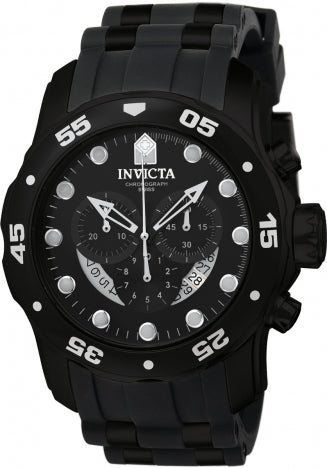 Invicta Watch INVICTA MEN'S 6986 PRO DIVER QUARTZ CHRONOGRAPH BLACK DIAL WATCH
