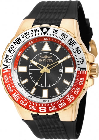 Invicta Watch INVICTA MEN'S 19271 AVIATOR QUARTZ 3 HAND BLACK DIAL WATCH