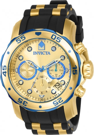Invicta Watch INVICTA MEN'S 17887 PRO DIVER QUARTZ MULTIFUNCTION GOLD DIAL WATCH
