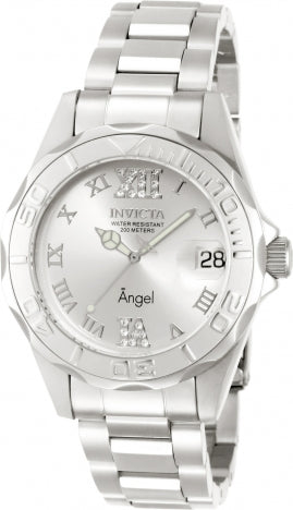 Invicta Watch INVICTA WOMEN'S 14396 ANGEL QUARTZ 3 HAND SILVER DIAL WATCH