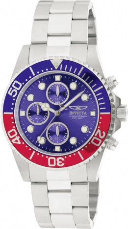 Invicta Watch INVICTA MEN'S 1771 PRO DIVER QUARTZ MULTIFUNCTION BLUE DIAL WATCH