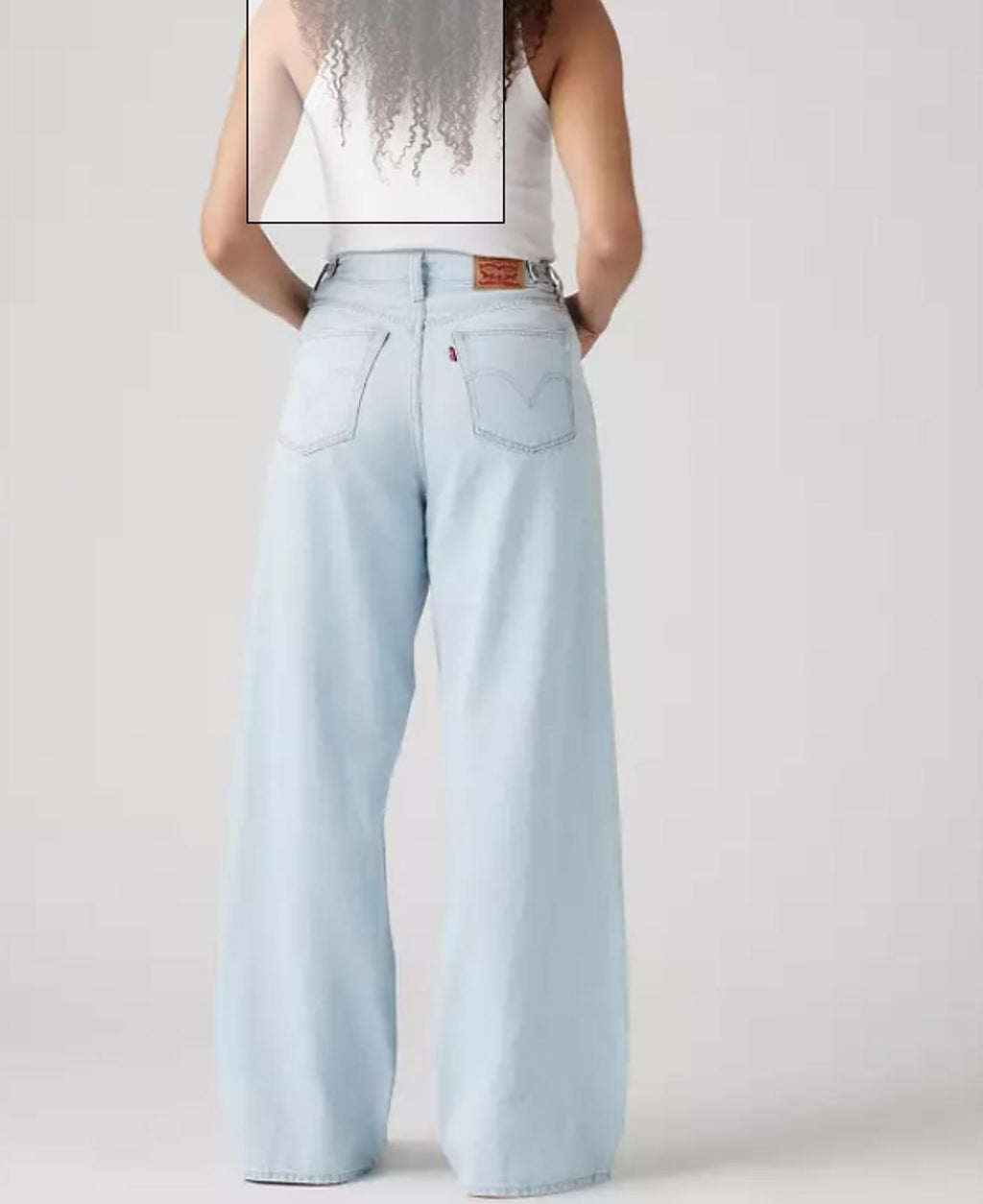 LEVIS WOMENS 94 BAGGY WIDE-LEG REL LIGHT TOUCH - Size -30X31