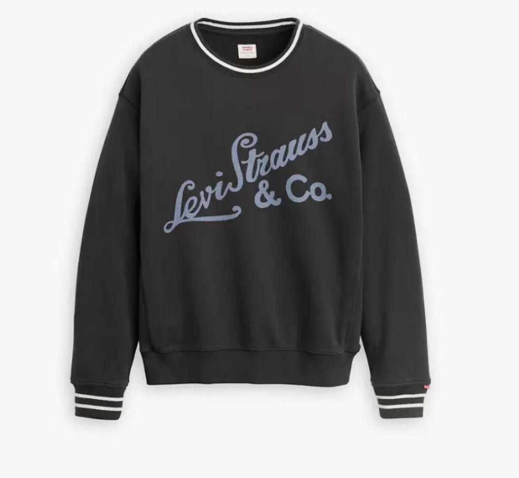 Levi's Women's Crewneck Logo Black - Size M