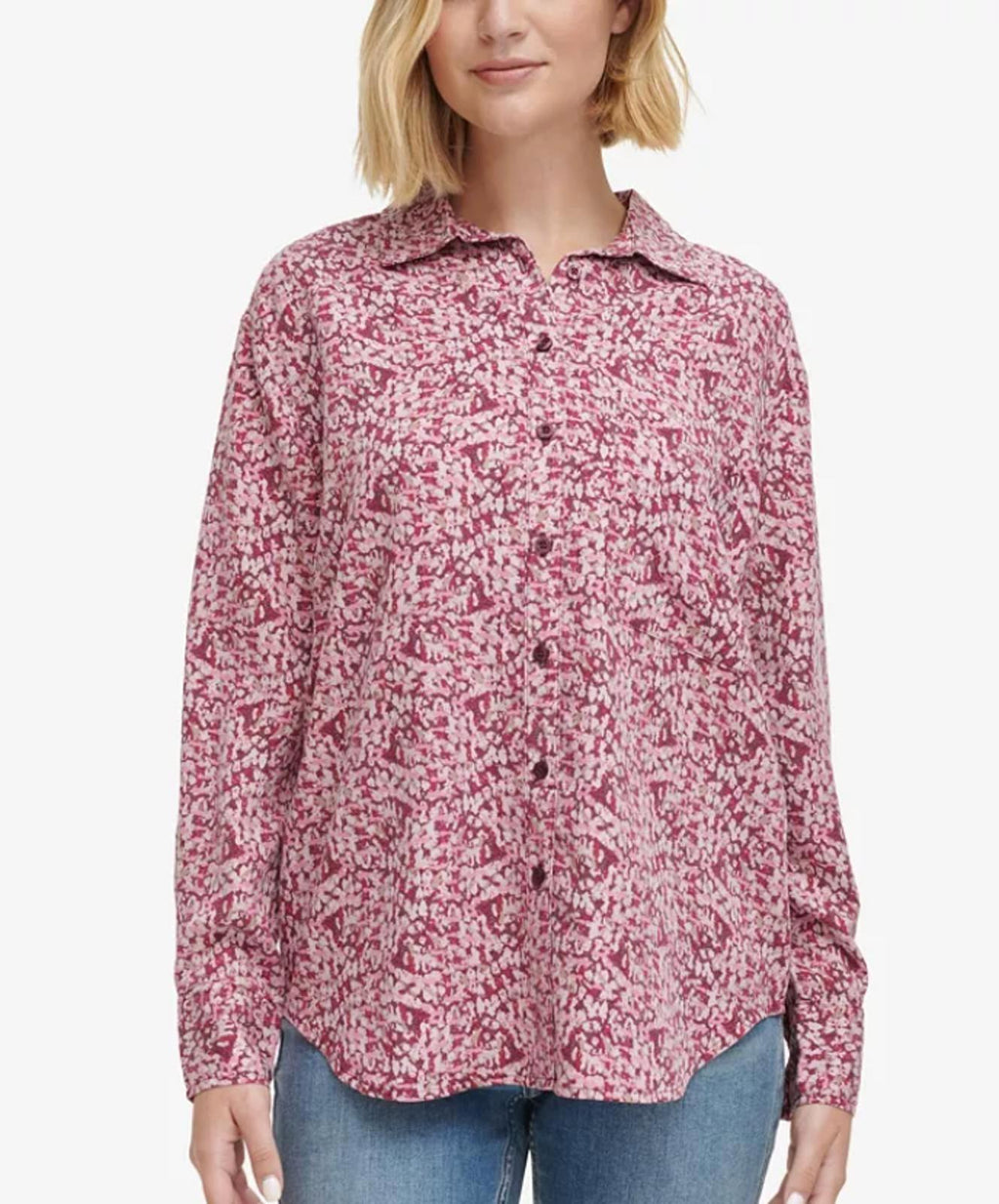 Calvin Klein Button Down Top - Size Large