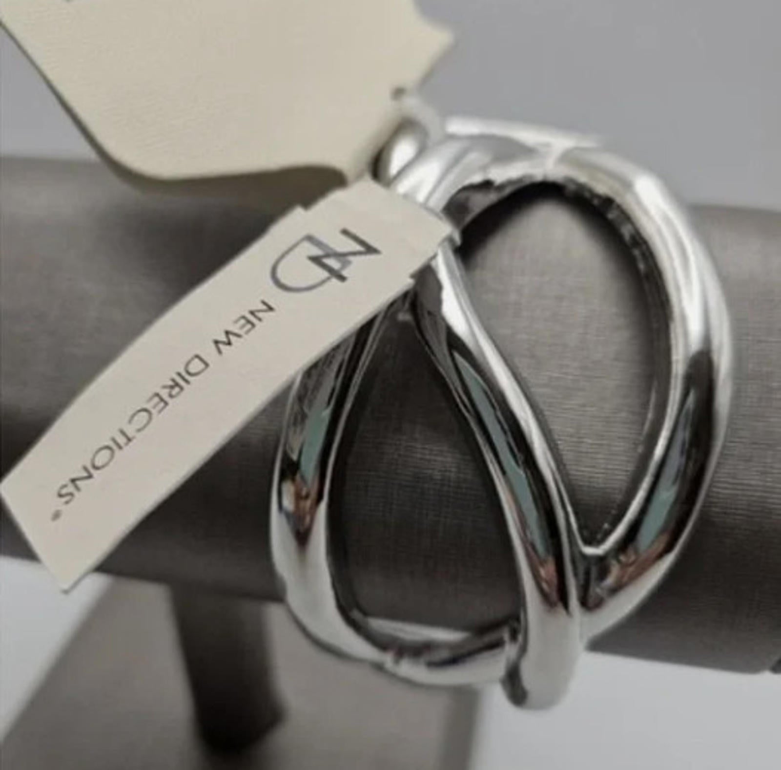 New Directions Silver Bangel - NWT