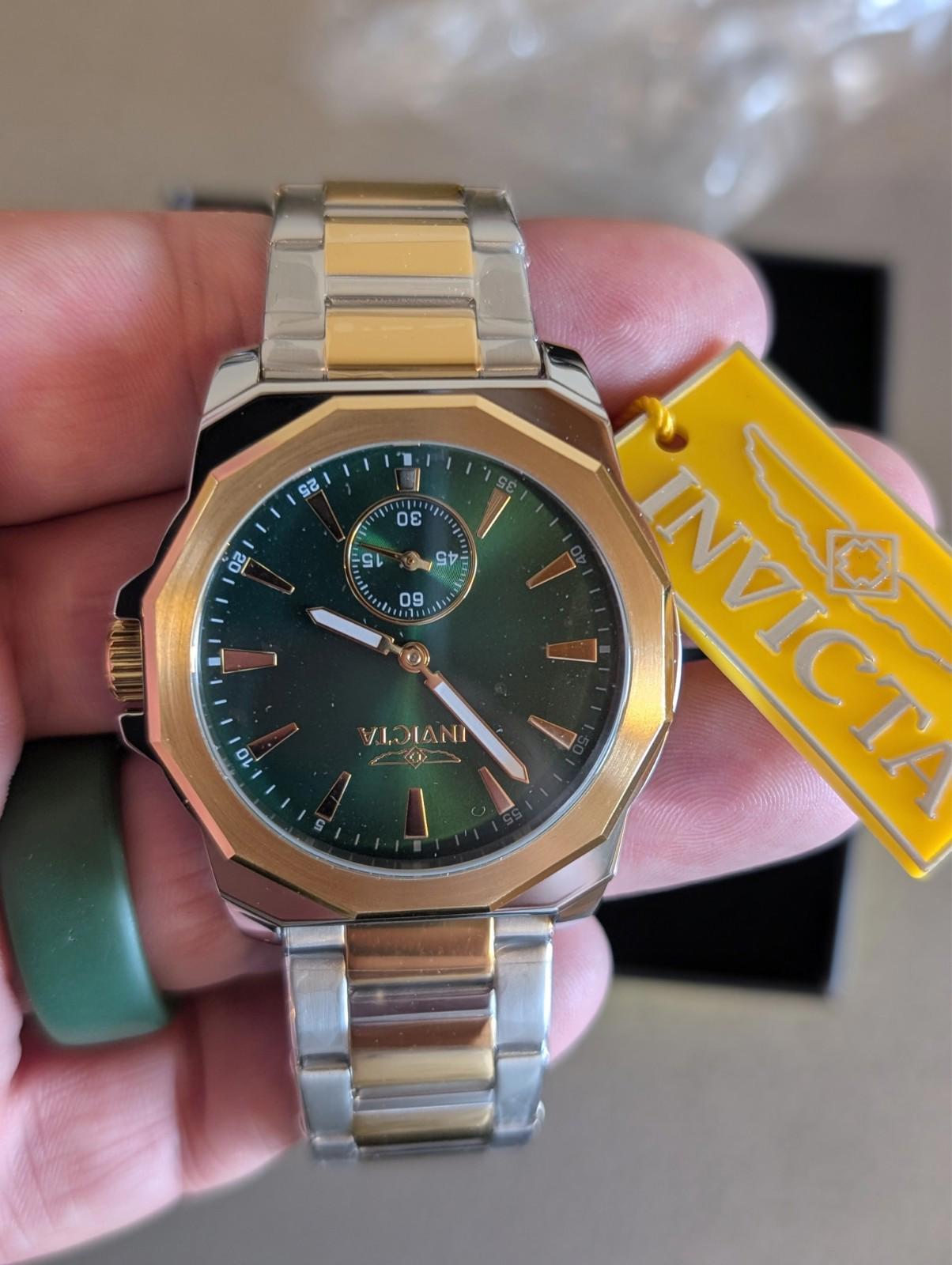 Invicta Speedway Men's 42mm Gold/Steel - NIB 49330