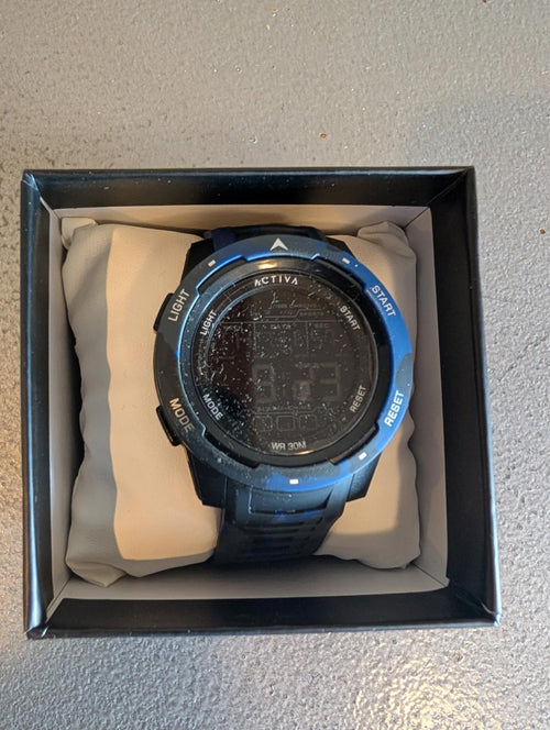 Activa X Terrain Invicta Digital Men's Watch - 45mm, Camouflage, Blue - NIB