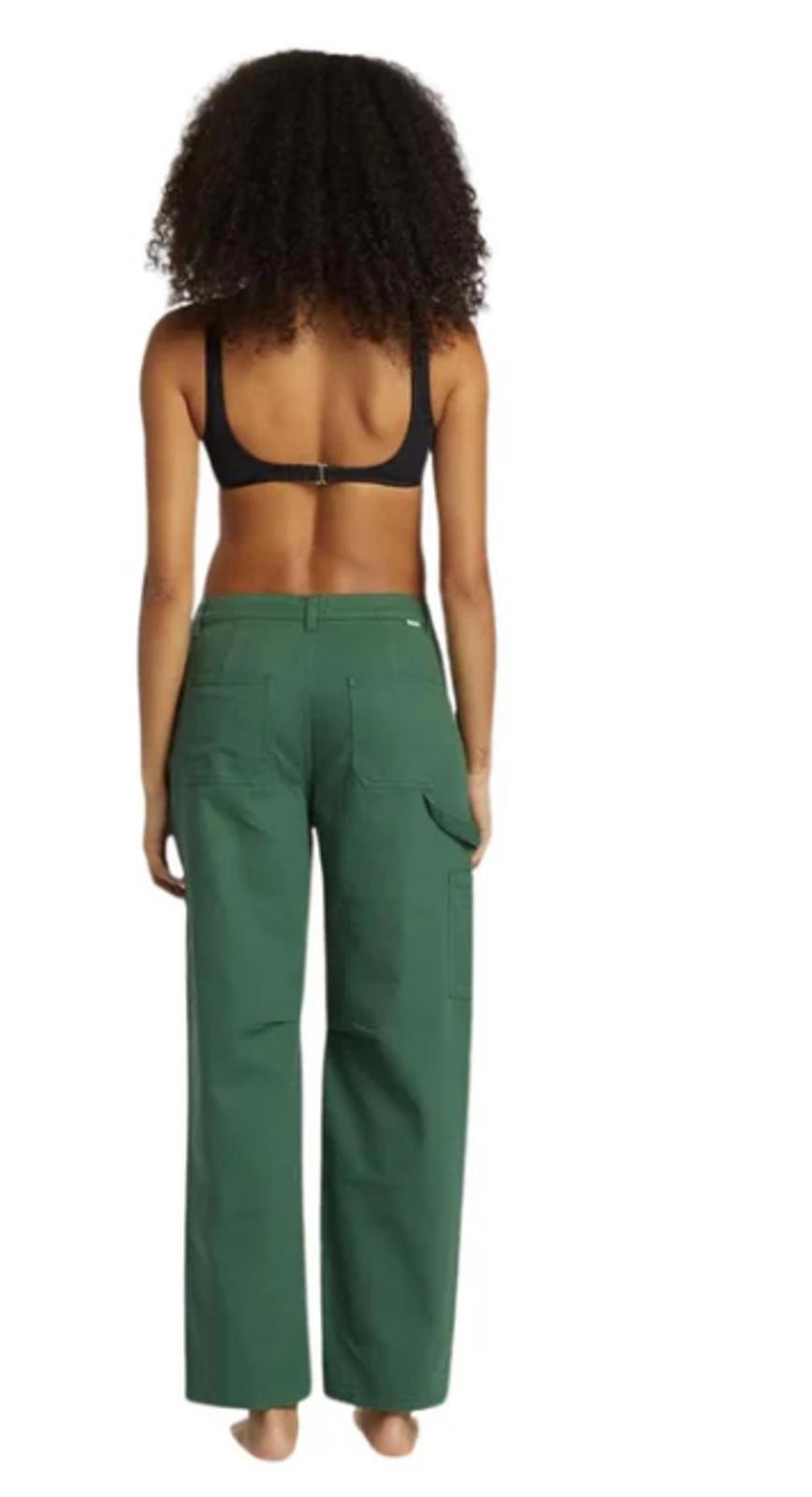 BILLABONG JUNIORS LEIA HIGH-RISE COTTON EMERALD 28" Waist - Size - M