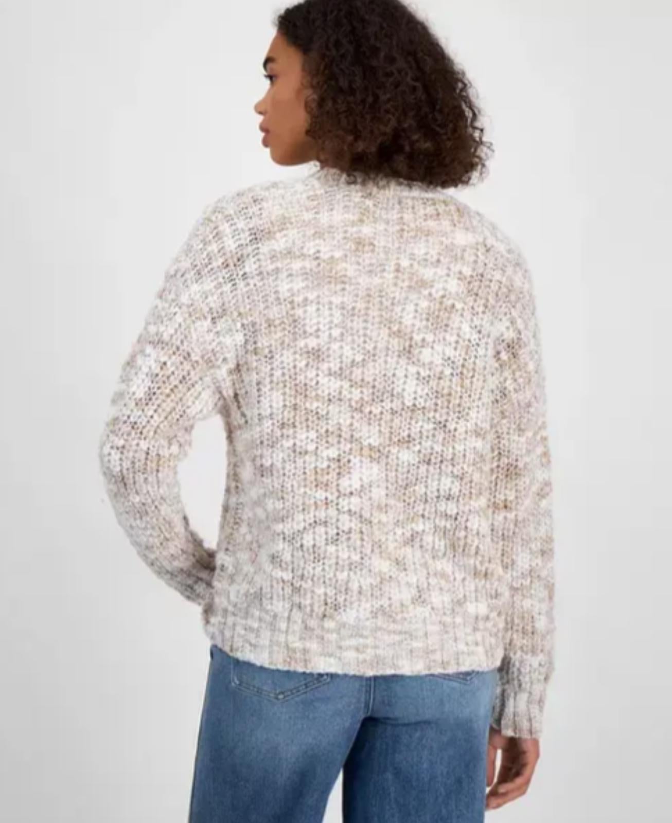 HIPPIE ROSE JUNIORS OPEN-FRONT LONG-SLEEVE TOP - Size - Large